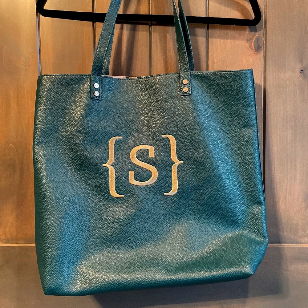 Thirty-One Around Town Tote Bag Forest Green
